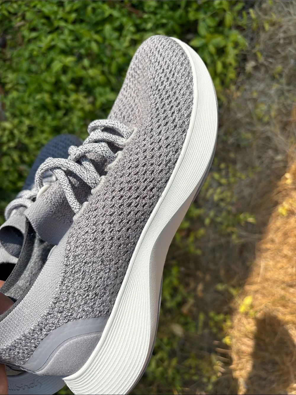 allbirds Dasher, women’s size 7, Grey Knit Slip-On Sneakers, new condition